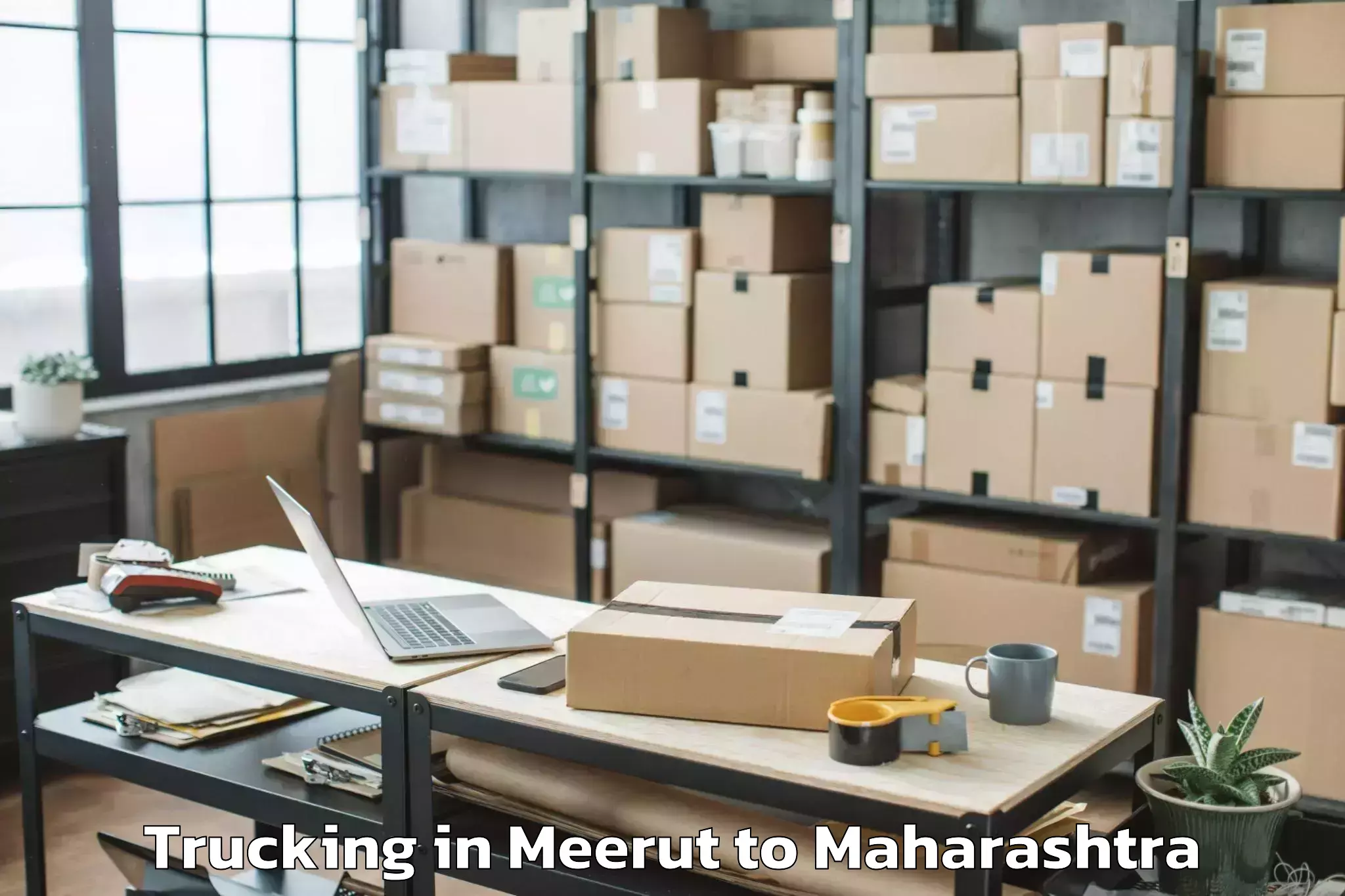 Book Meerut to Sholapur Trucking Online